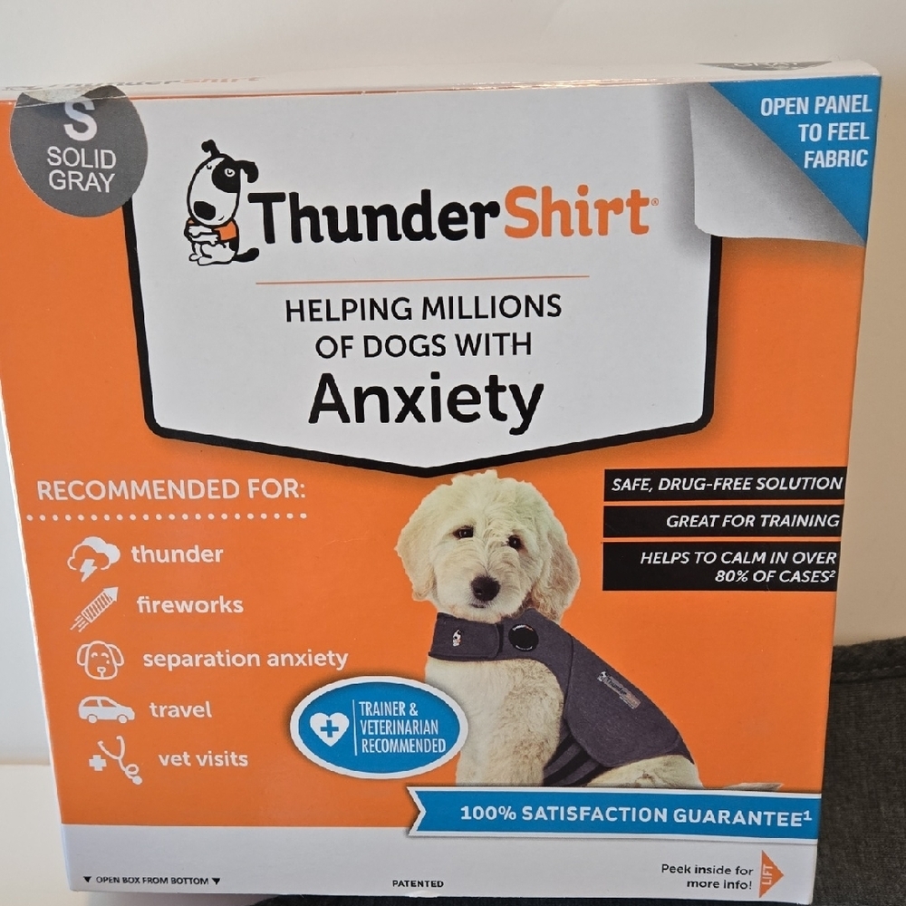 Thundershirt Heather Gray Calming Dog Wrap • Size S • Like New - Picture 2 of 7